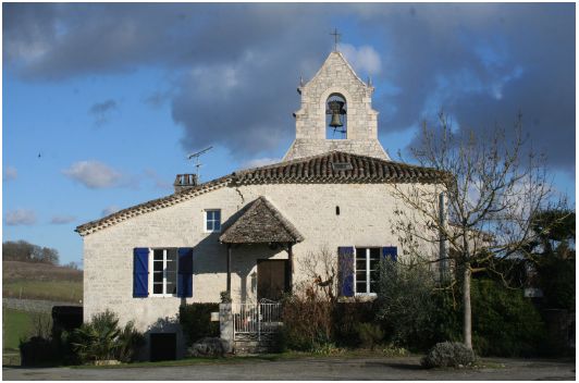 clocher mur  castelnau ganic