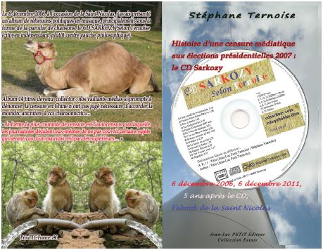  couverture papier livre sur cd sarkozy